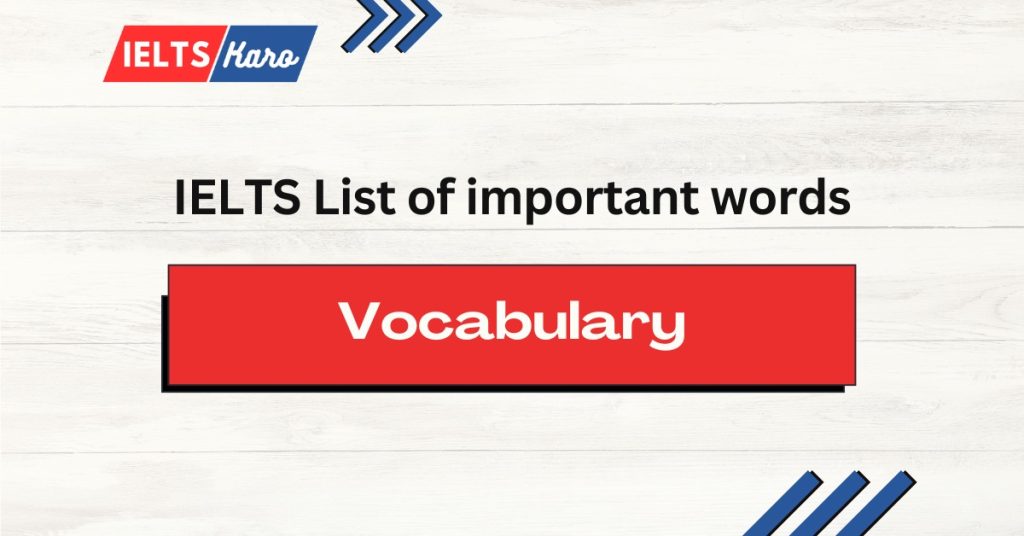 IELTS Vocabulary