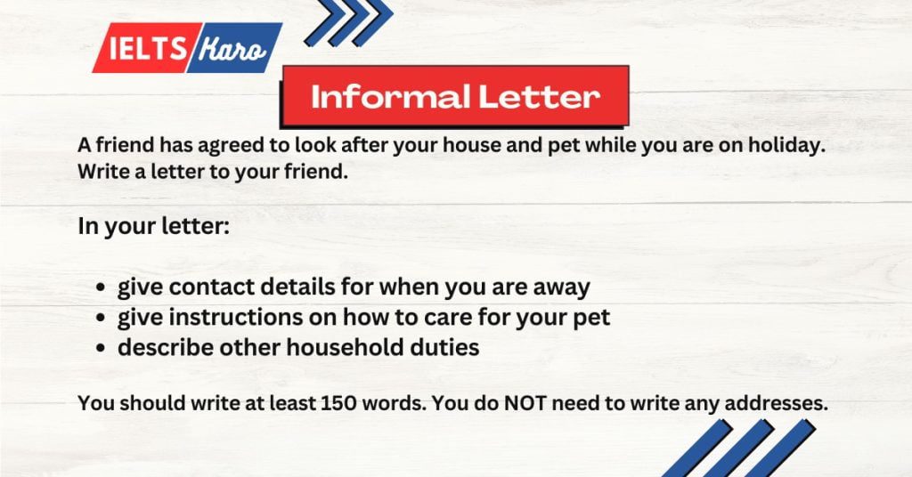 IELTS Letter writing Sample