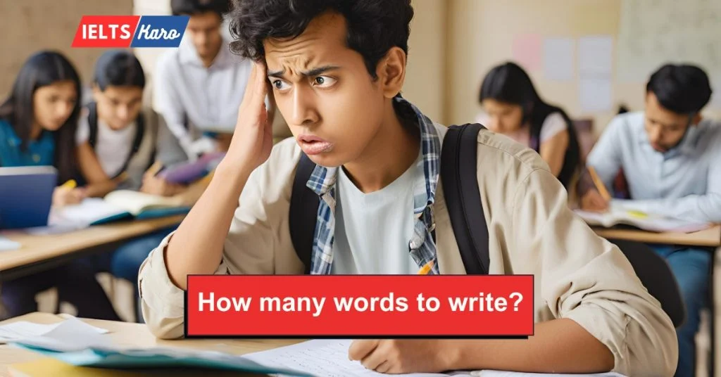 How many words for IELTS Writing