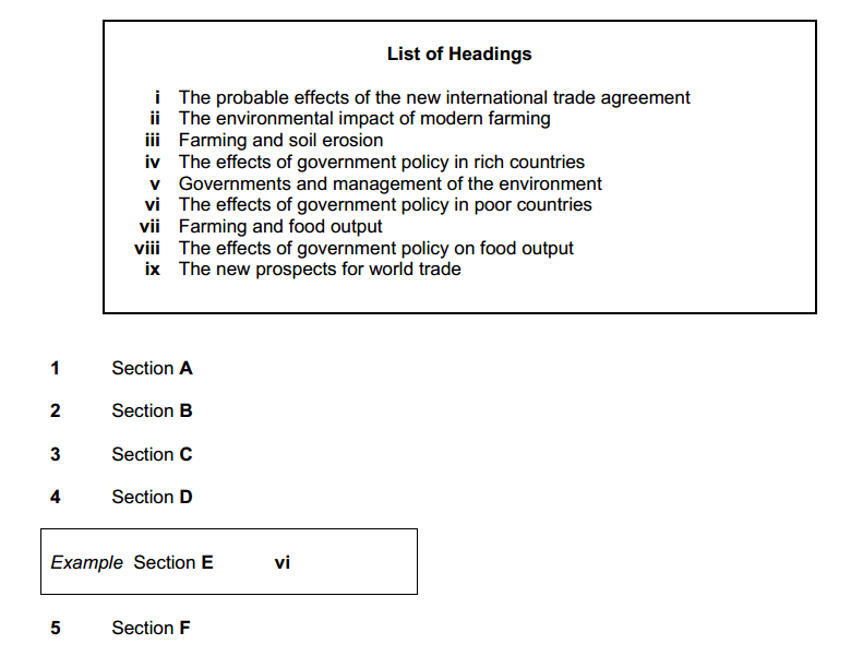 ielts reading matching headings practice exercise